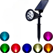 Încarcă imaginea în vizualizatorul Galerie, NOU - Spot LED cu Incarcare Solara, 7 LED-uri Puternice, Lumina Colorata, 7 Culori, Reglabil, Cu Suport de Fixare
