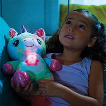 Încarcă imaginea în vizualizatorul Galerie, NOU - Unicorn De Plus, Cu Functie De Lampa De Noapte, Model Cer Instelat
