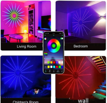 Încarcă imaginea în vizualizatorul Galerie, Banda de artificii led RGB, Bomstom, Bluetooth/USB, control prin telecomanda/telefon, sincronizare audio, 200 de efecte lumini dinamice
