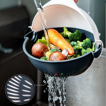 Încarcă imaginea în vizualizatorul Galerie, - Feliator de legume cu strecurator, Vet Basket Vegetable Cutter
