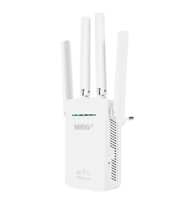 - Amplificator Retea WiFi MRG 0449, 95 x 60 x 30 mm, 4 antene, plastic, Alb