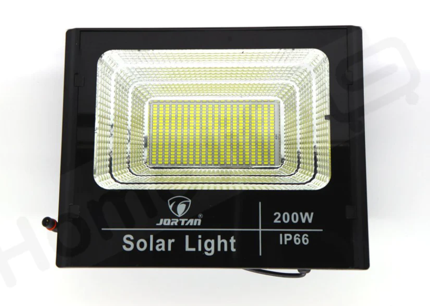 - Proiector LED Jortan IP66 200W, panou solar si telecomanda cu functii multiple