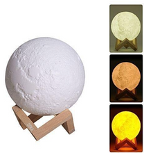 Încarcă imaginea în vizualizatorul Galerie, - Lampă de veghe cu umidificator, Luna Moon 3D, 880 ml + Cadou un ulei esențial aromaterapie 10ml
