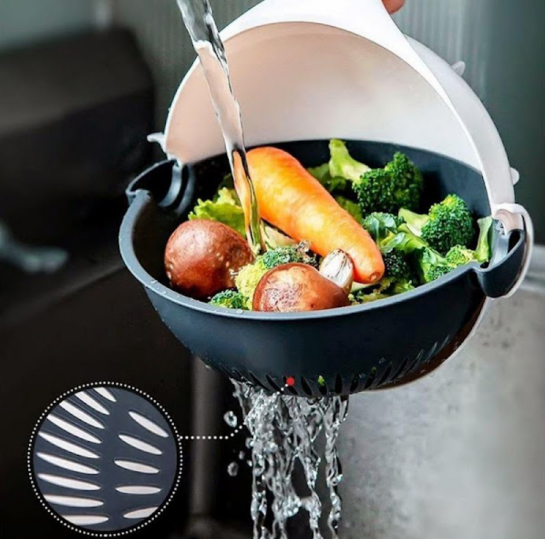 - Feliator de legume cu strecurator, Vet Basket Vegetable Cutter