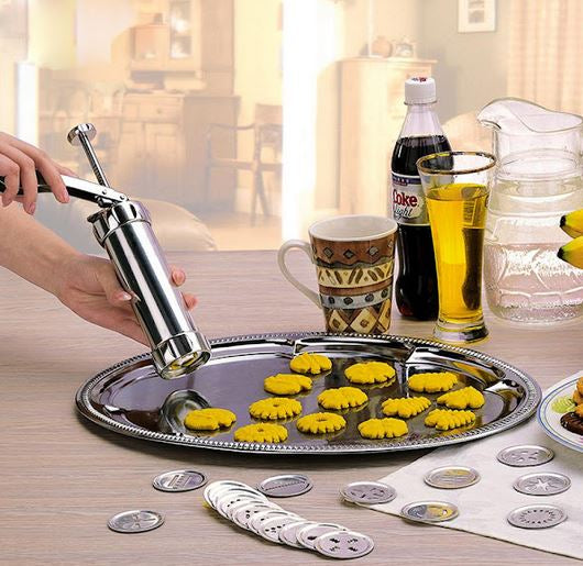 Aparat din inox pentru biscuiti si fursecuri