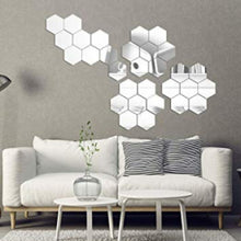 Încarcă imaginea în vizualizatorul Galerie, Oglinzi Decorative Stickere Hexagonale - 12 Bucati

