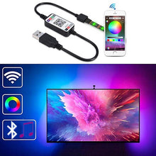 Încarcă imaginea în vizualizatorul Galerie, Banda Smart LED RGB 2 metri, lumina ambientala, TV, USB, Wi-Fi
