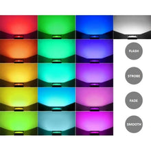 Încarcă imaginea în vizualizatorul Galerie, Proiector LED RGB - 15 culori + 4 jocuri de culori, 20W, IP65, telecomanda IR cu 24 taste

